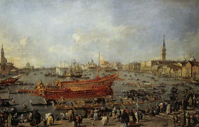 Francesco Guardi Doge on the Bucentoro on Ascension Day Germany oil painting art